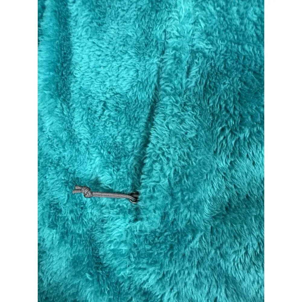 The North Face Jacket Women’s M Osito 2 Teal Blue Fuzzy High Loft Fleece FA15 - Picture 5 of 16